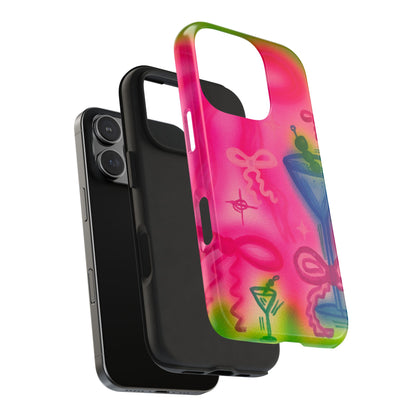 "bow martini" airbrush iPhone case