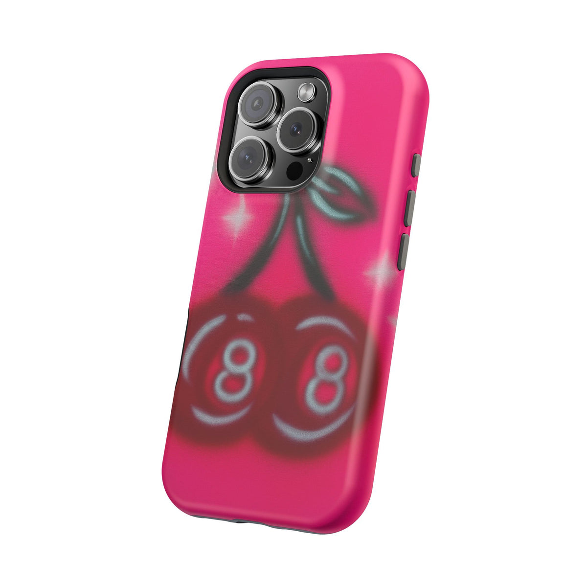 MagSafe "cherry 8ball" airbrush iPhone case