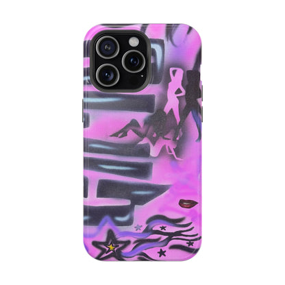MagSafe "neon nights" airbrush iPhone case