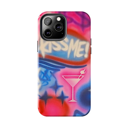 "kiss me pt. 2" airbrush iPhone case