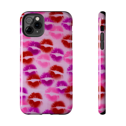 "mwah" airbrush iPhone case