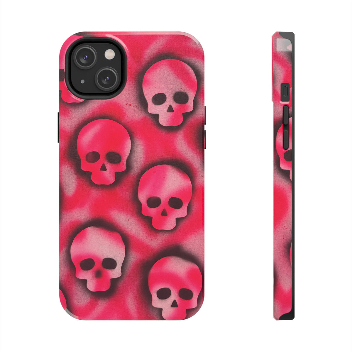 "pink skully" airbrush iPhone case