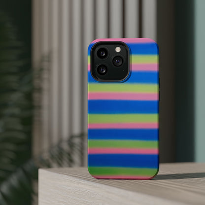 MagSafe "sherbet stripes" airbrush iPhone case