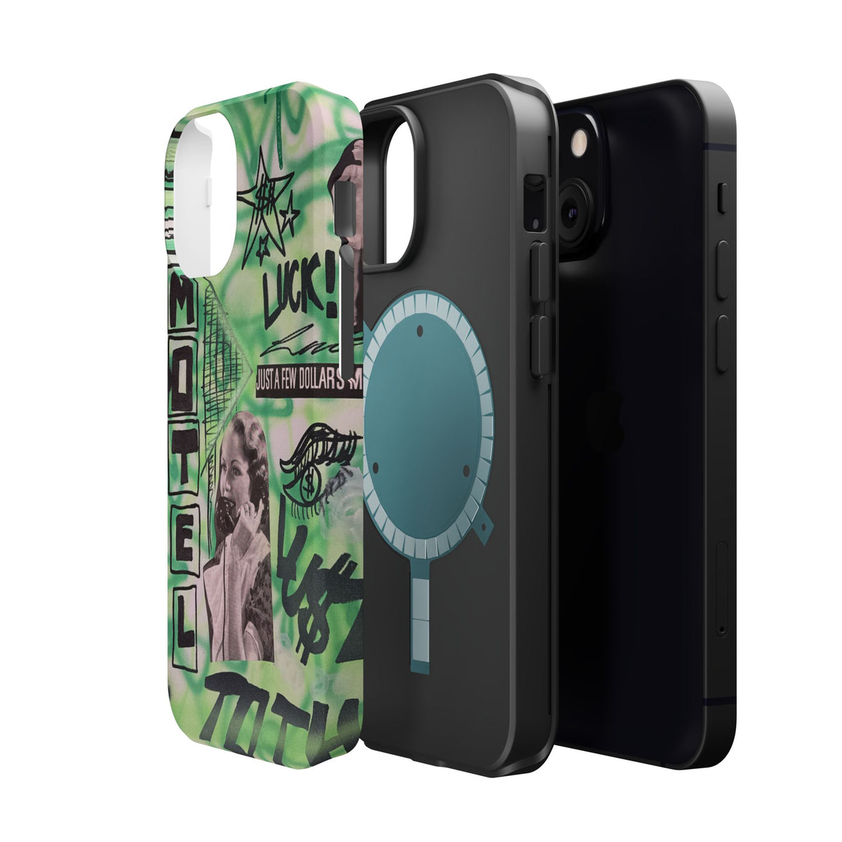 MagSafe "lust over luck" airbrush iPhone case