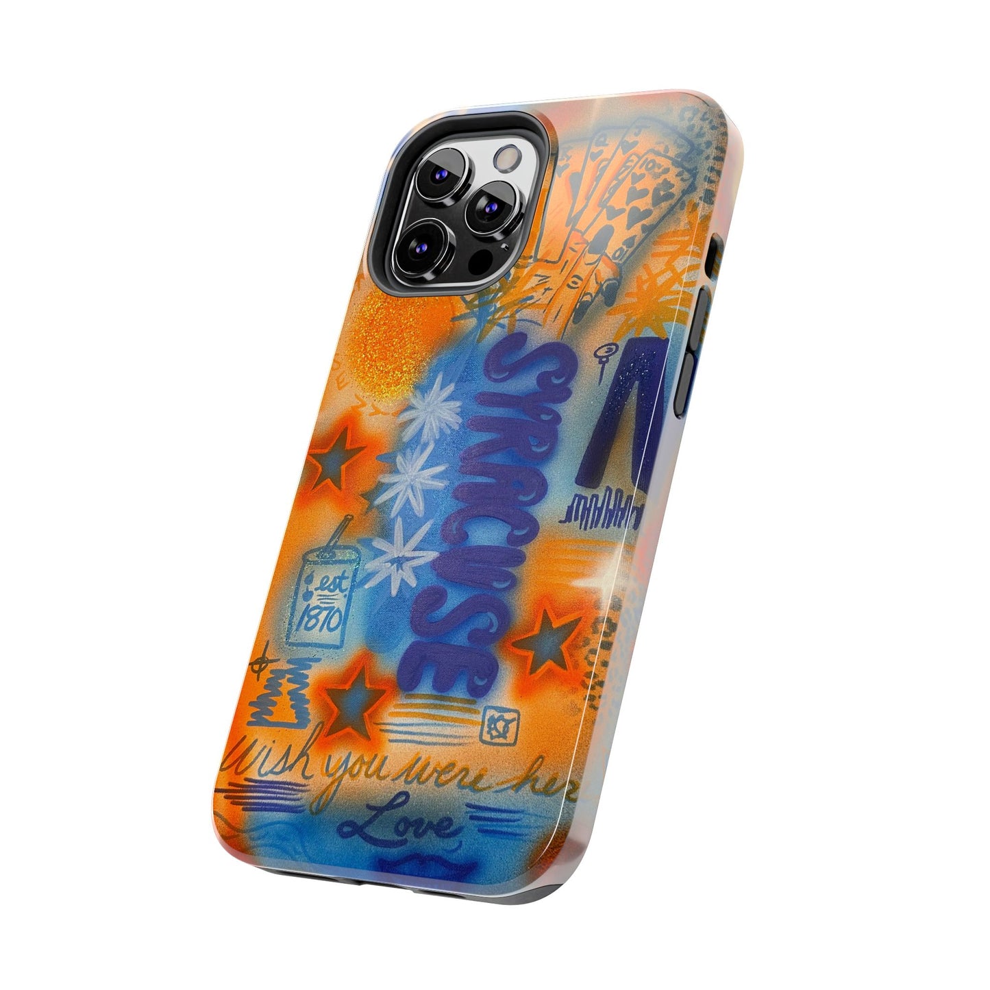"syracuse" airbrush iPhone case