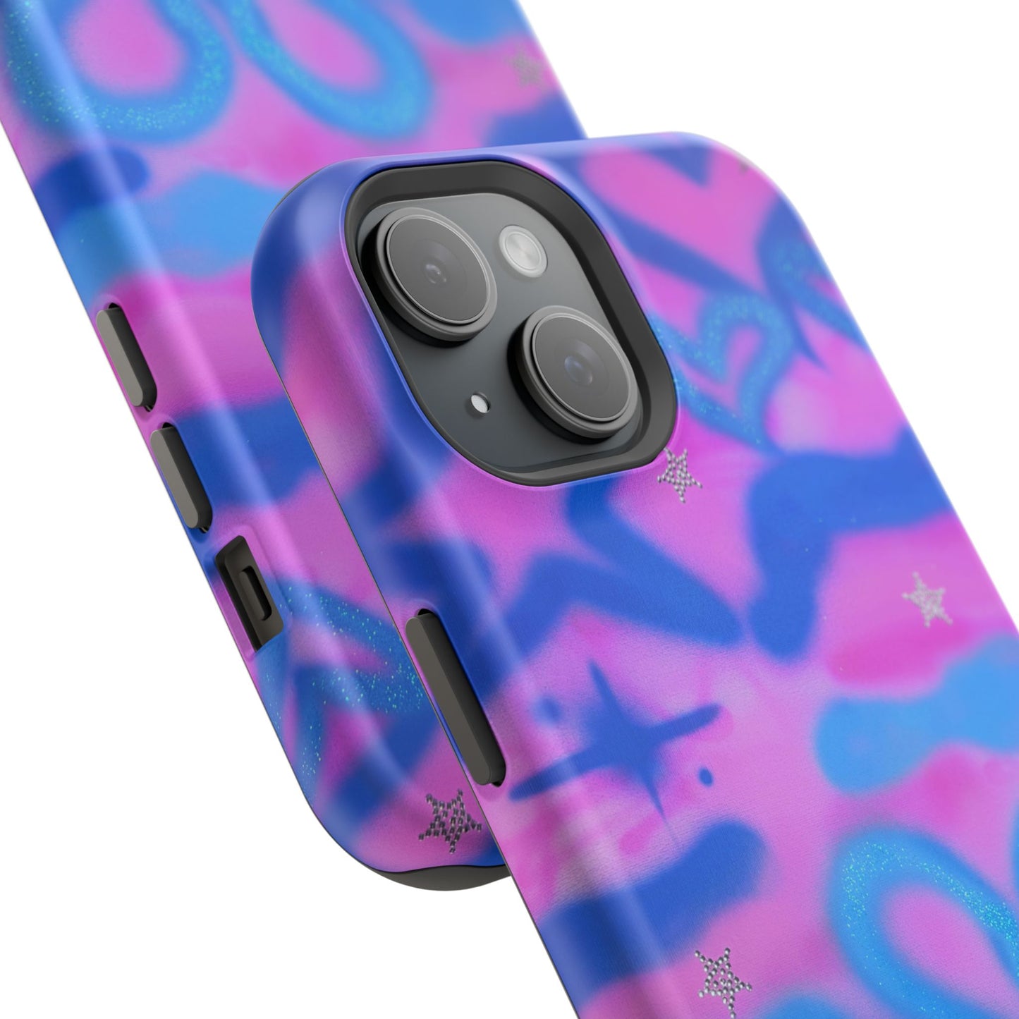 MagSafe "blue camo" airbrush iPhone case