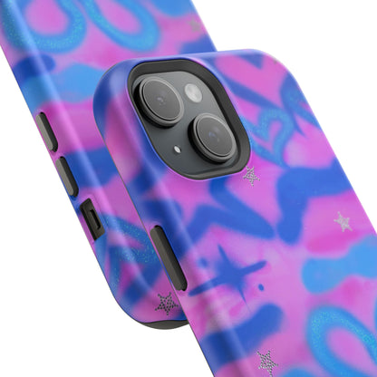 MagSafe "blue camo" airbrush iPhone case