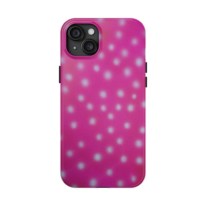 "bubblegum polka dot" airbrush iPhone case