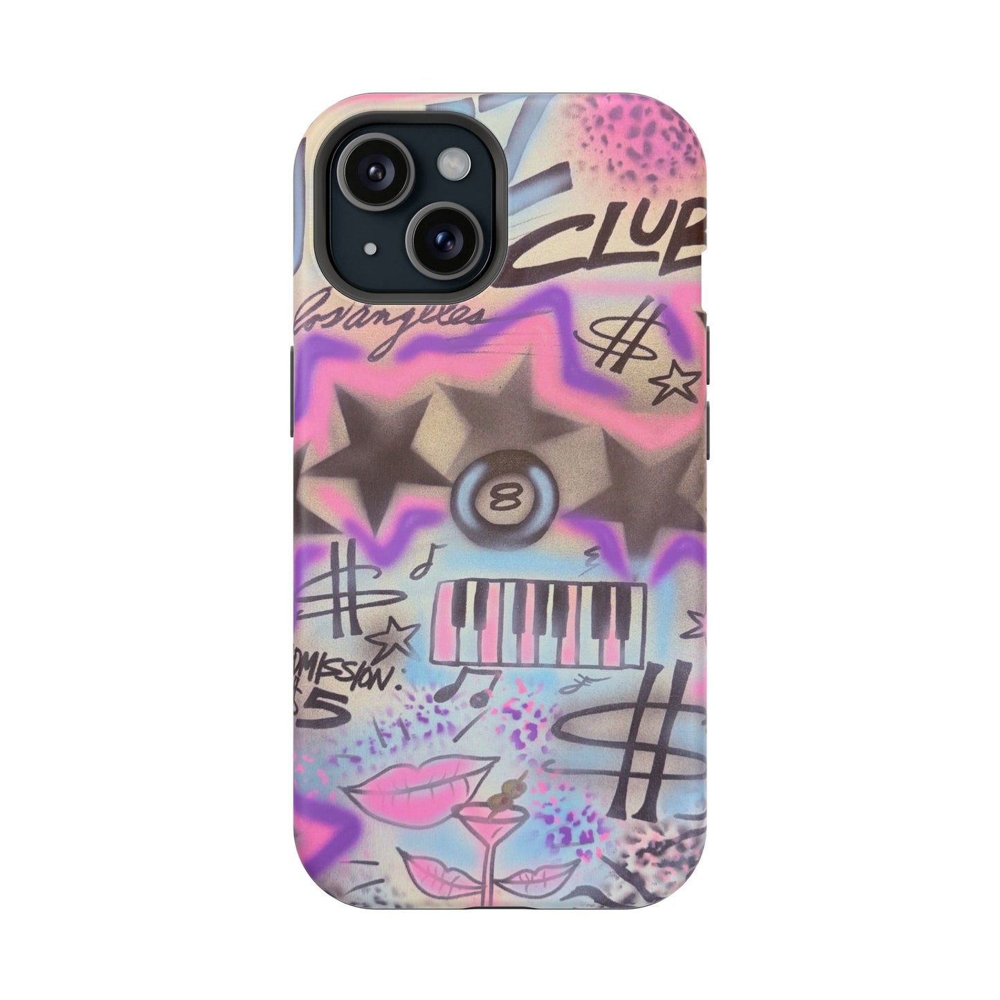 MagSafe "jazz club" airbrush iPhone case