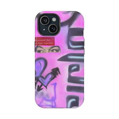MagSafe "purple princess" airbrush iPhone case