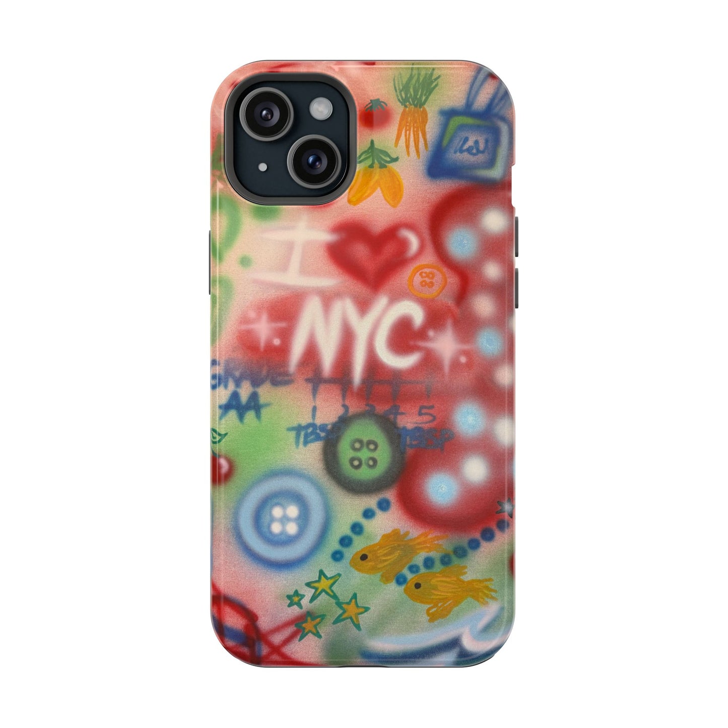 MagSafe "i <3 NYC" airbrush iPhone case