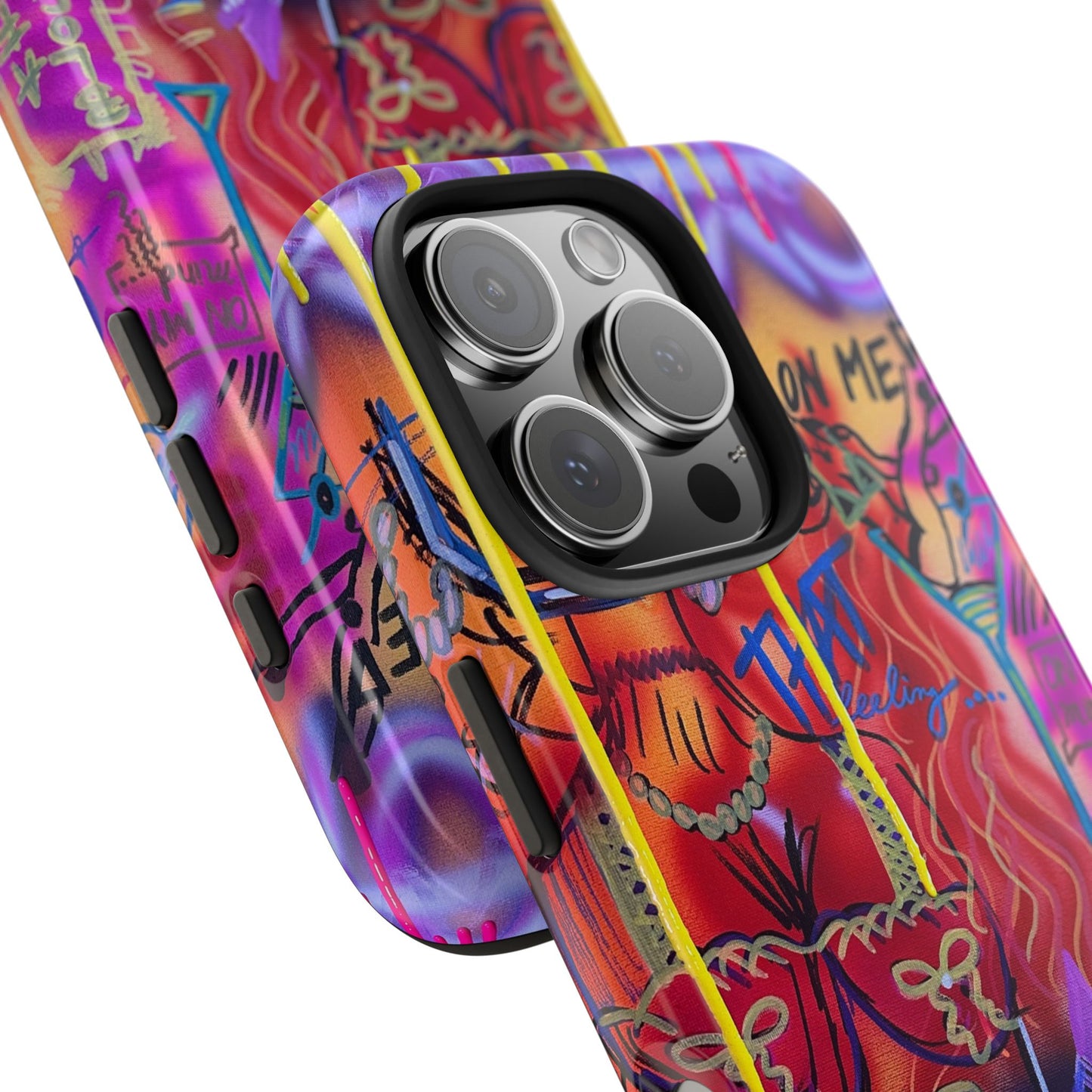 "shots on me" airbrush iPhone case