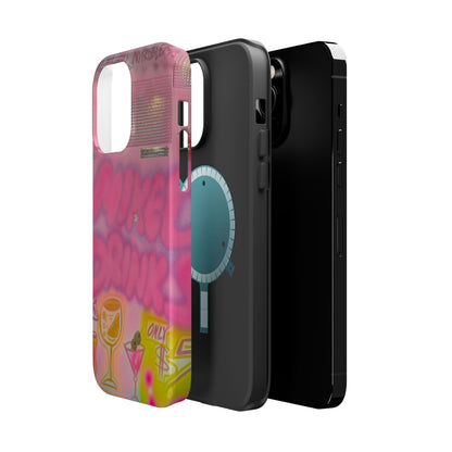 MagSafe "mixed drinks" airbrush iPhone case