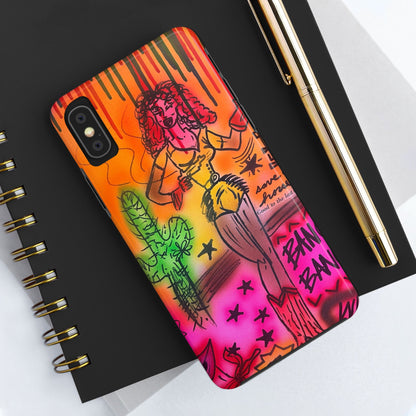"wild, wild west" airbrush iPhone case