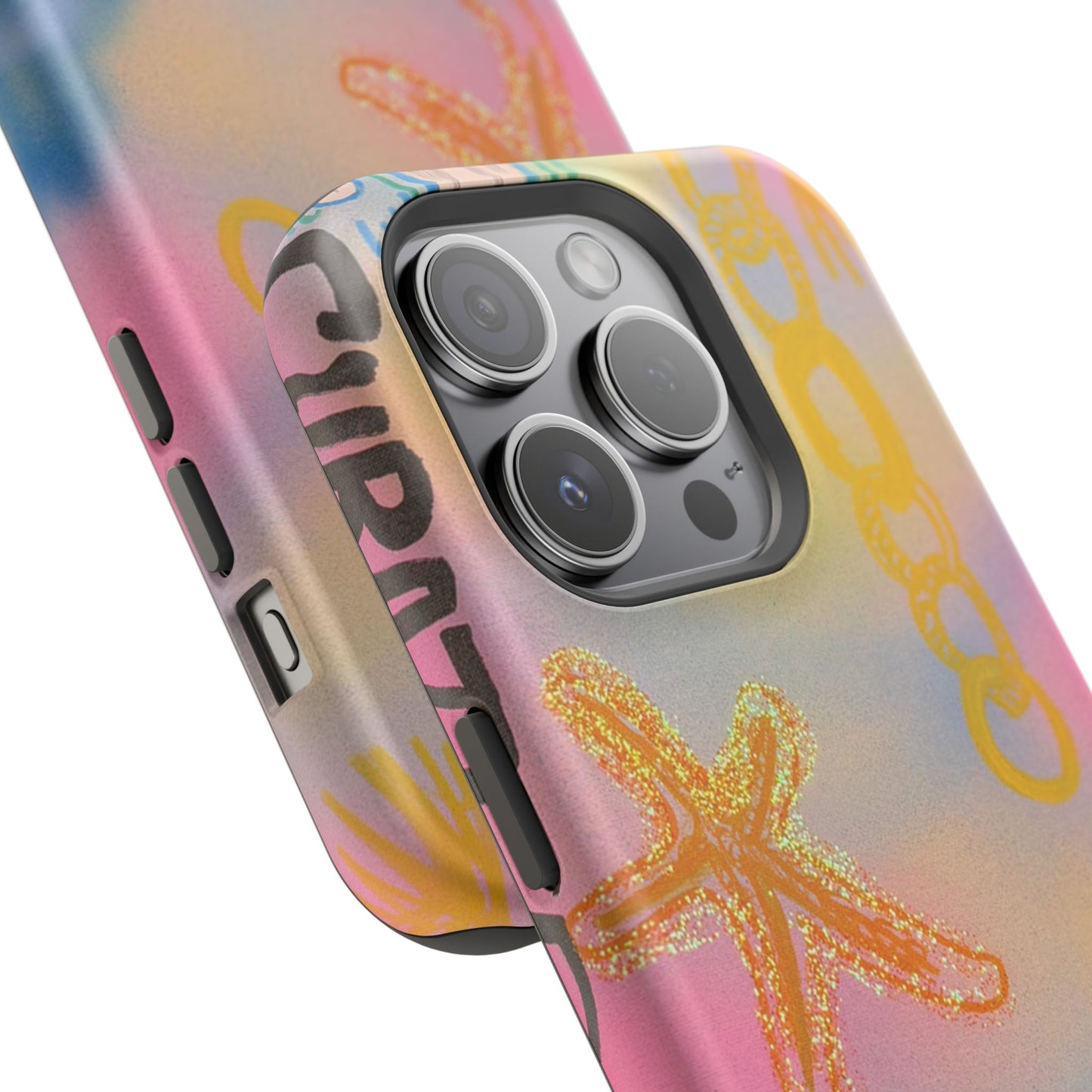 MagSafe "sweet starfish" airbrush iPhone case