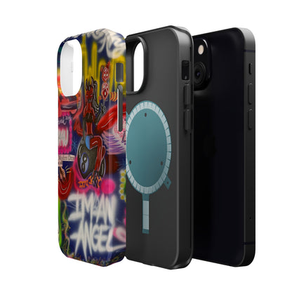 MagSafe "im an angel" airbrush iPhone case