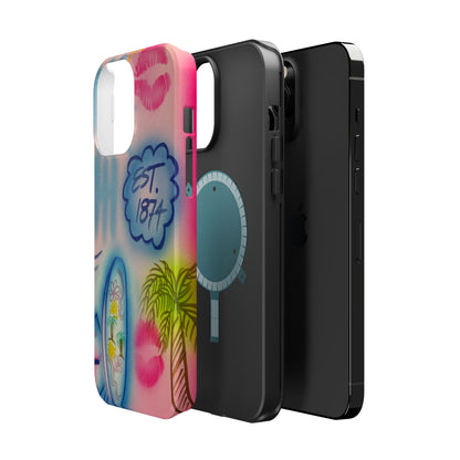 MagSafe "in the wave" airbrush iPhone case