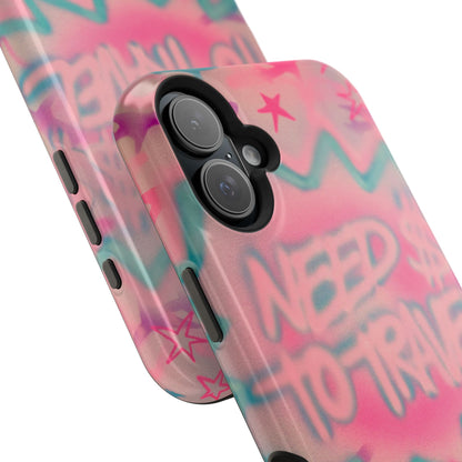 MagSafe "need $$ to travel" airbrush iPhone case