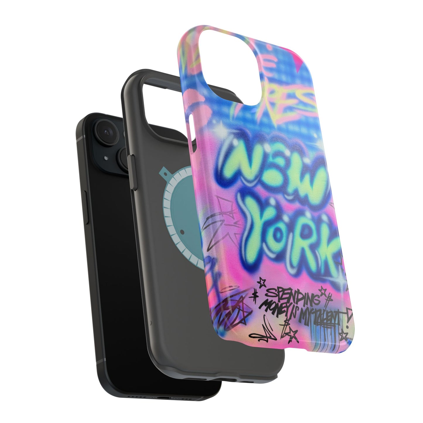 magsafe "spending $$ is my talent" airbrush iPhone case