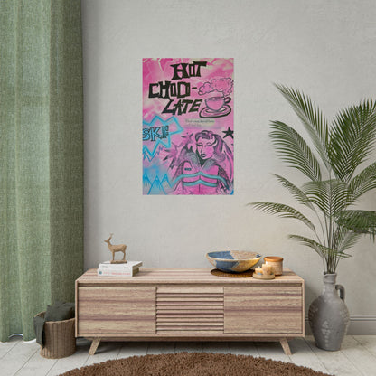"avant le ski" airbrush rolled print