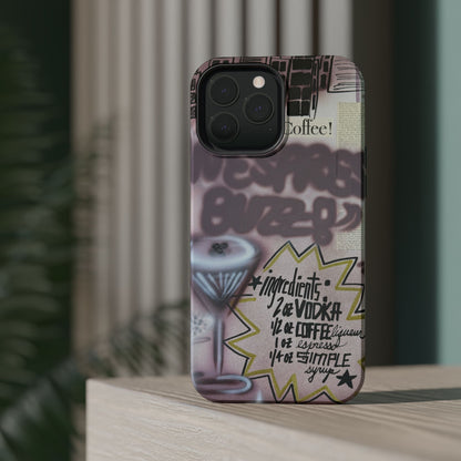 MagSafe "espresso martini" airbrush iPhone case