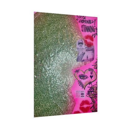 "glitter gloss" airbrush rolled print