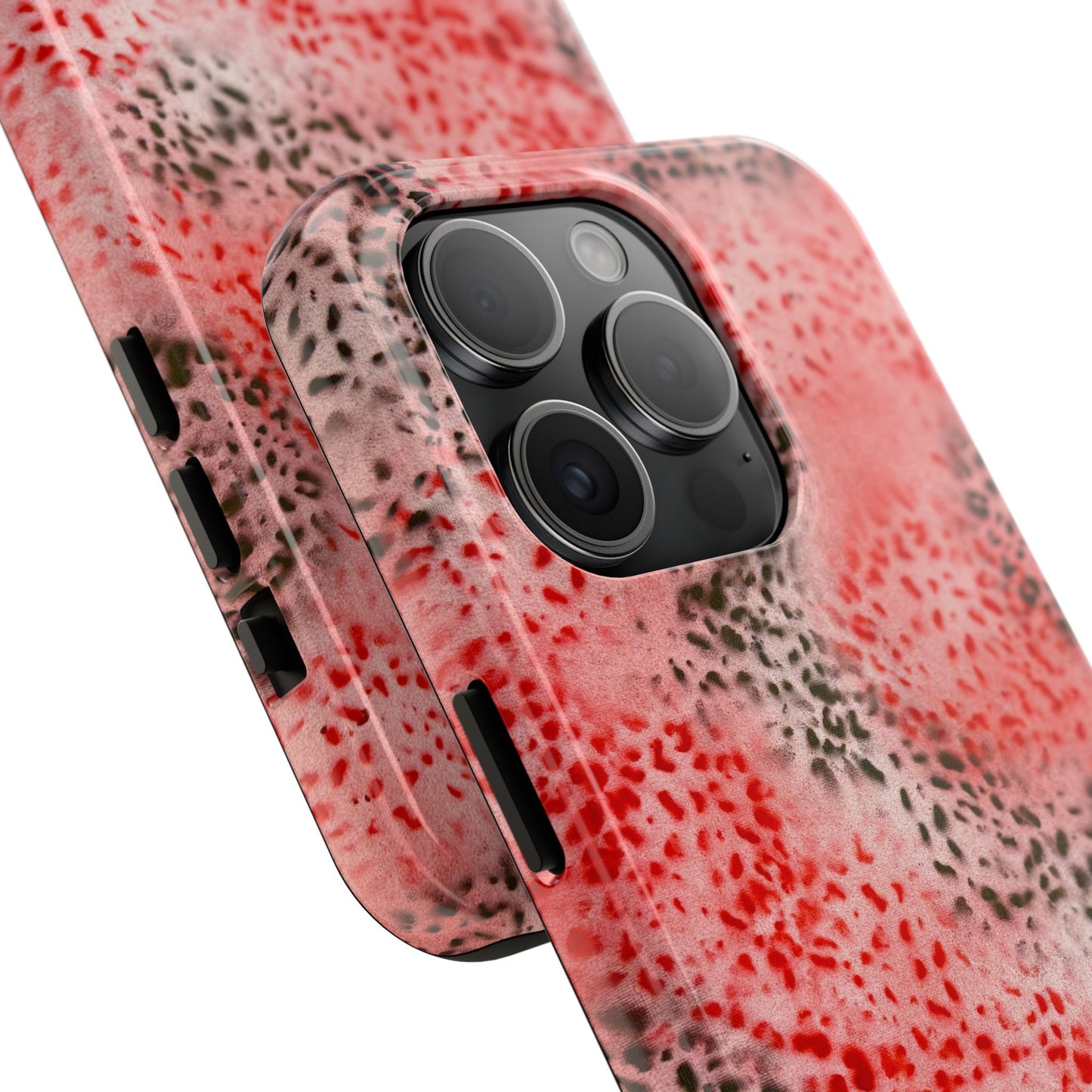 "red cheetah" airbrush iPhone case