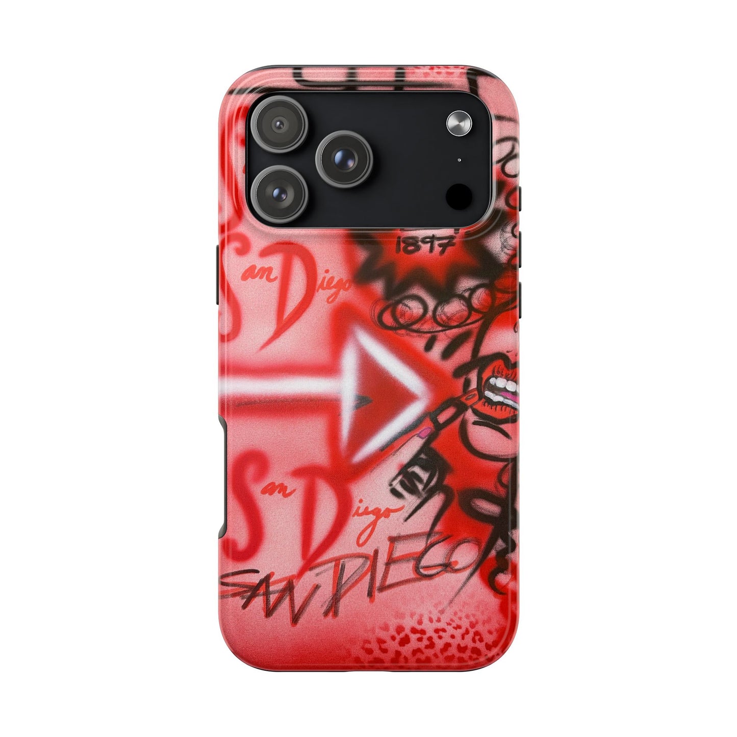 "san diego" airbrush iPhone case