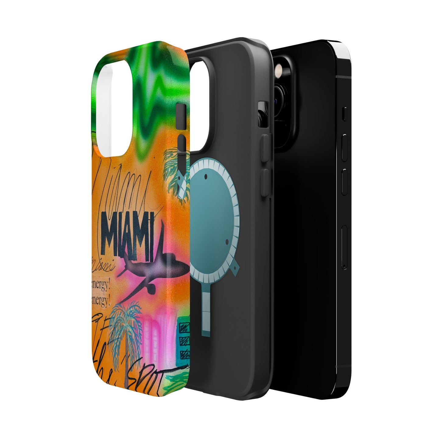 MagSafe "miami, fl" Airbrush iPhone Hülle