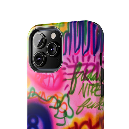 "colorful chaos" airbrush iPhone case