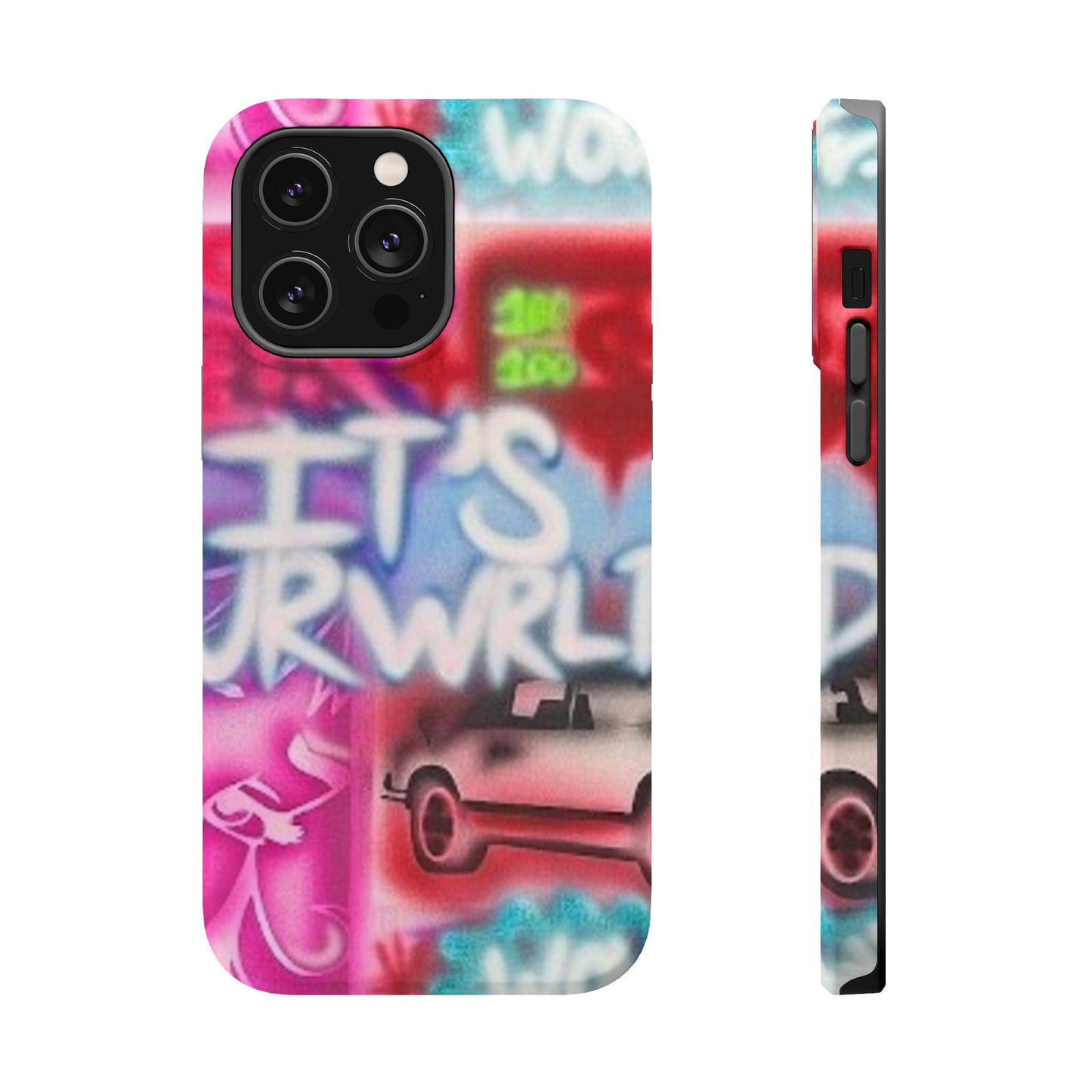 MagSafe „its ur WRLD“ Airbrush iPhone Hülle