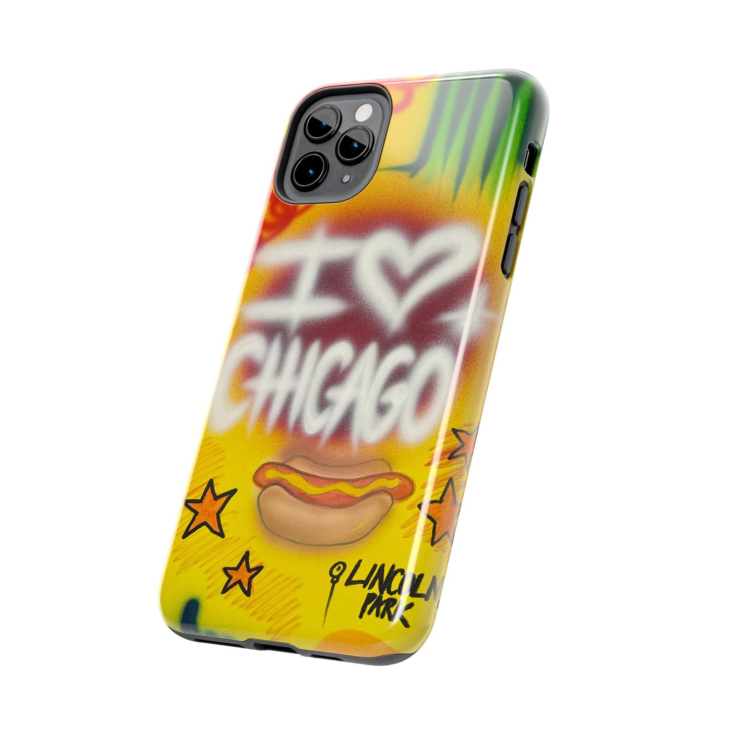 "chicago" airbrush iPhone case