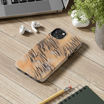 neutral tiger airbrush iPhone case