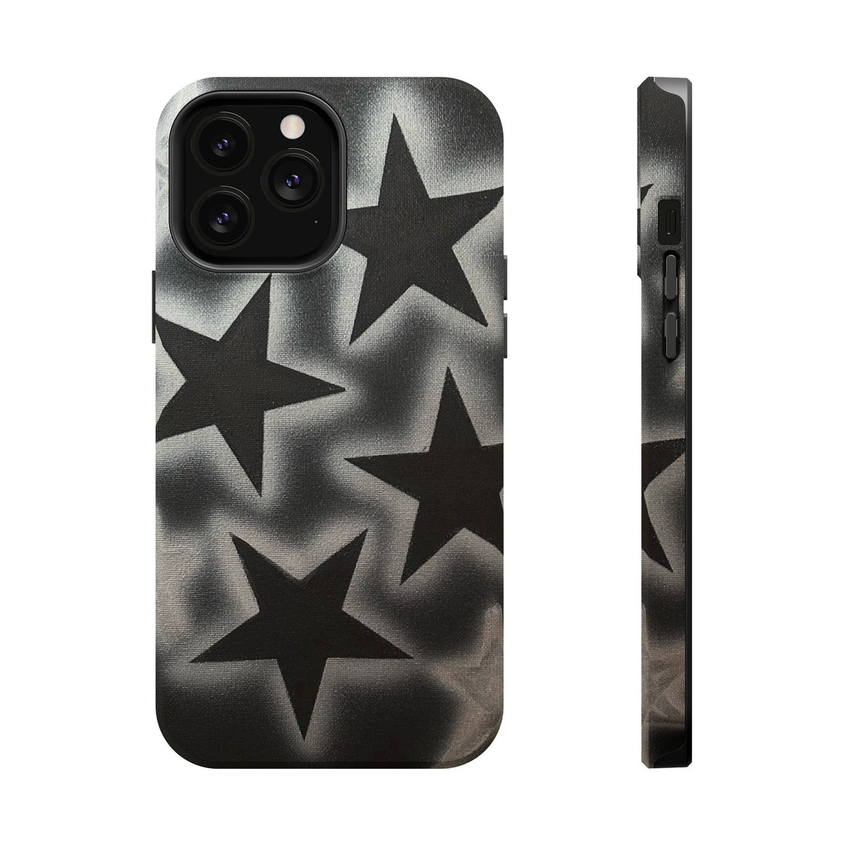 MagSafe "chrome stars" airbrush iPhone case