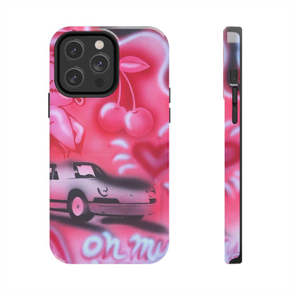 "on her way" airbrush iPhone case
