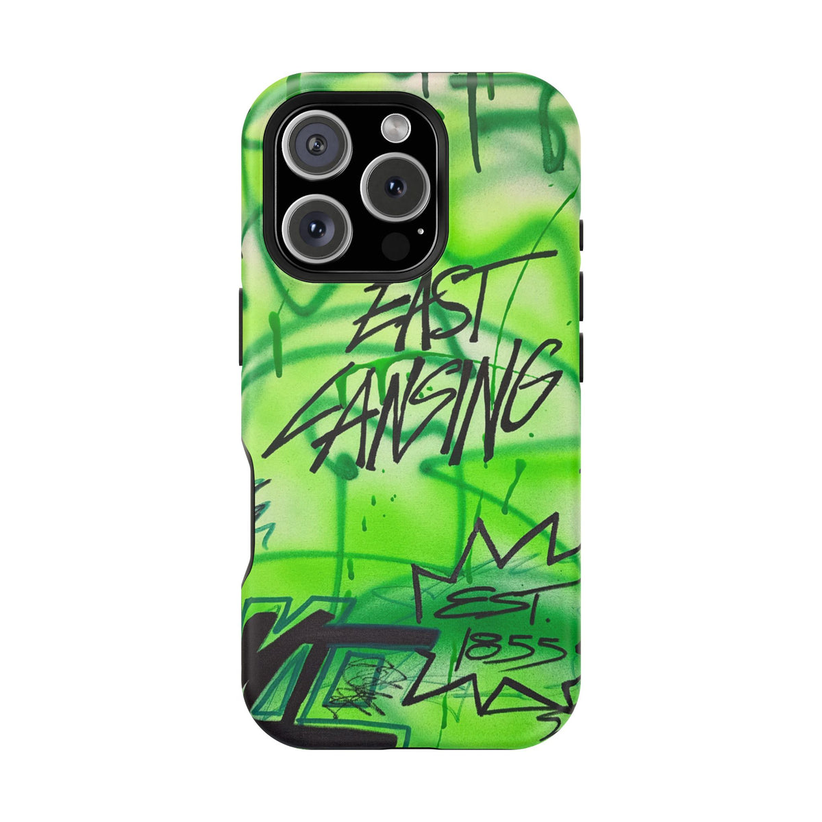 MagSafe "east lansing, mi" airbrush iPhone case