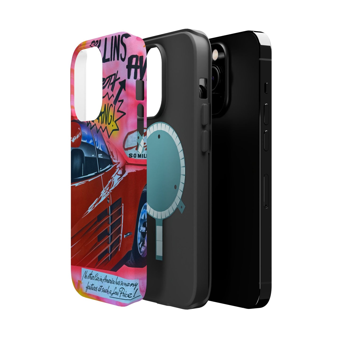 MagSafe "miami momentos" airbrush iPhone case
