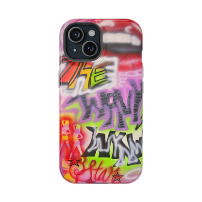 MagSafe "wynwood gold" airbrush iPhone case