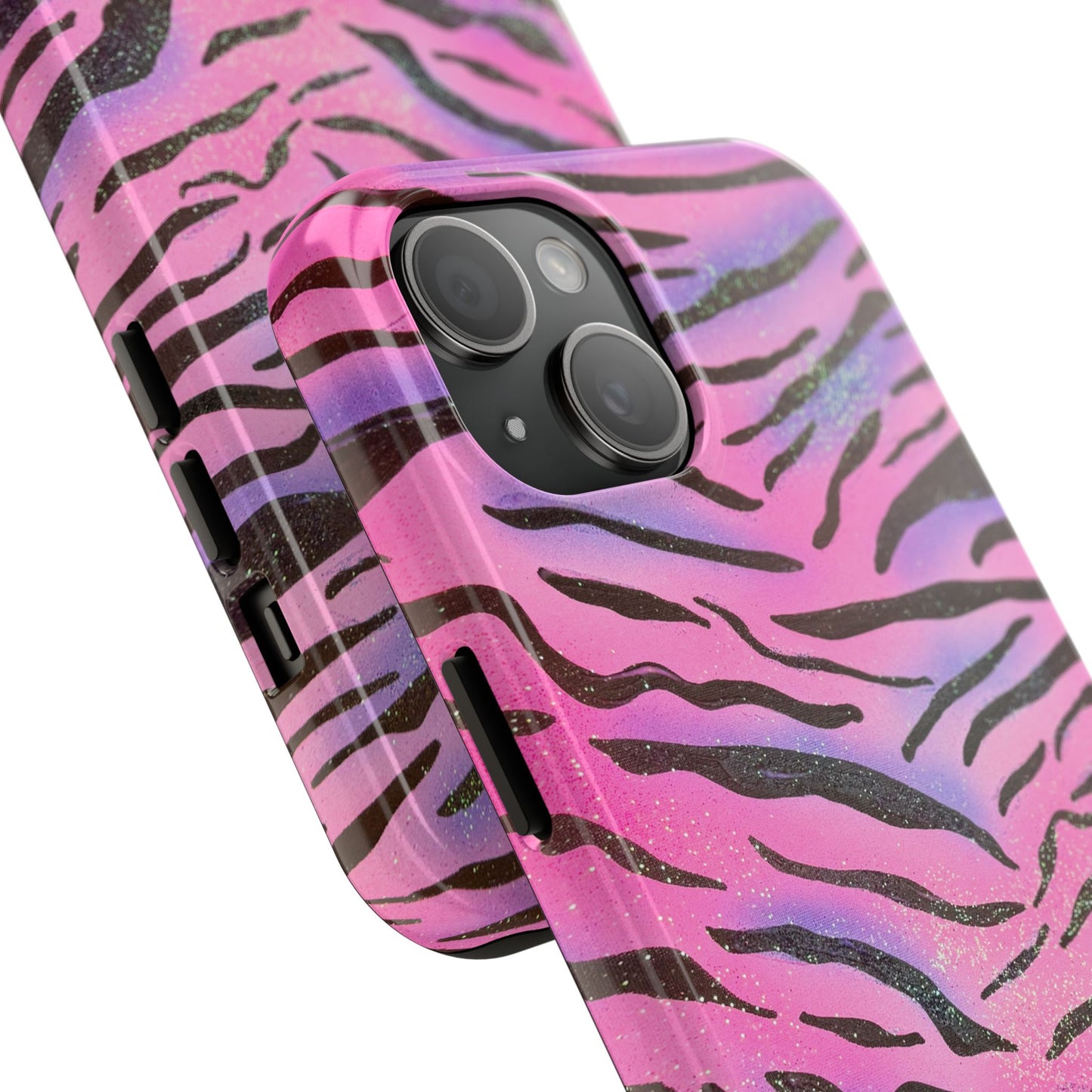 "glitter zebra" airbrush iPhone case