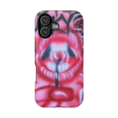 MagSafe "be happy, go lucky" Airbrush-iPhone-Hülle