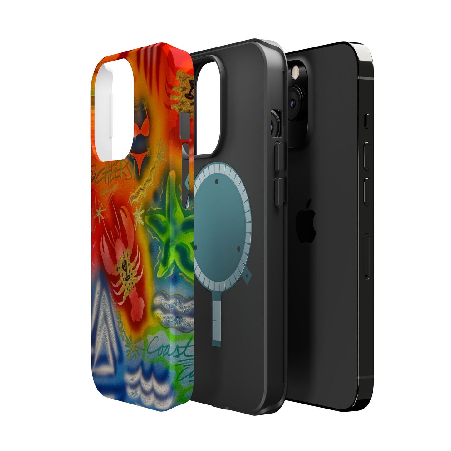 MagSafe "tipsy lobster" airbrush iPhone case