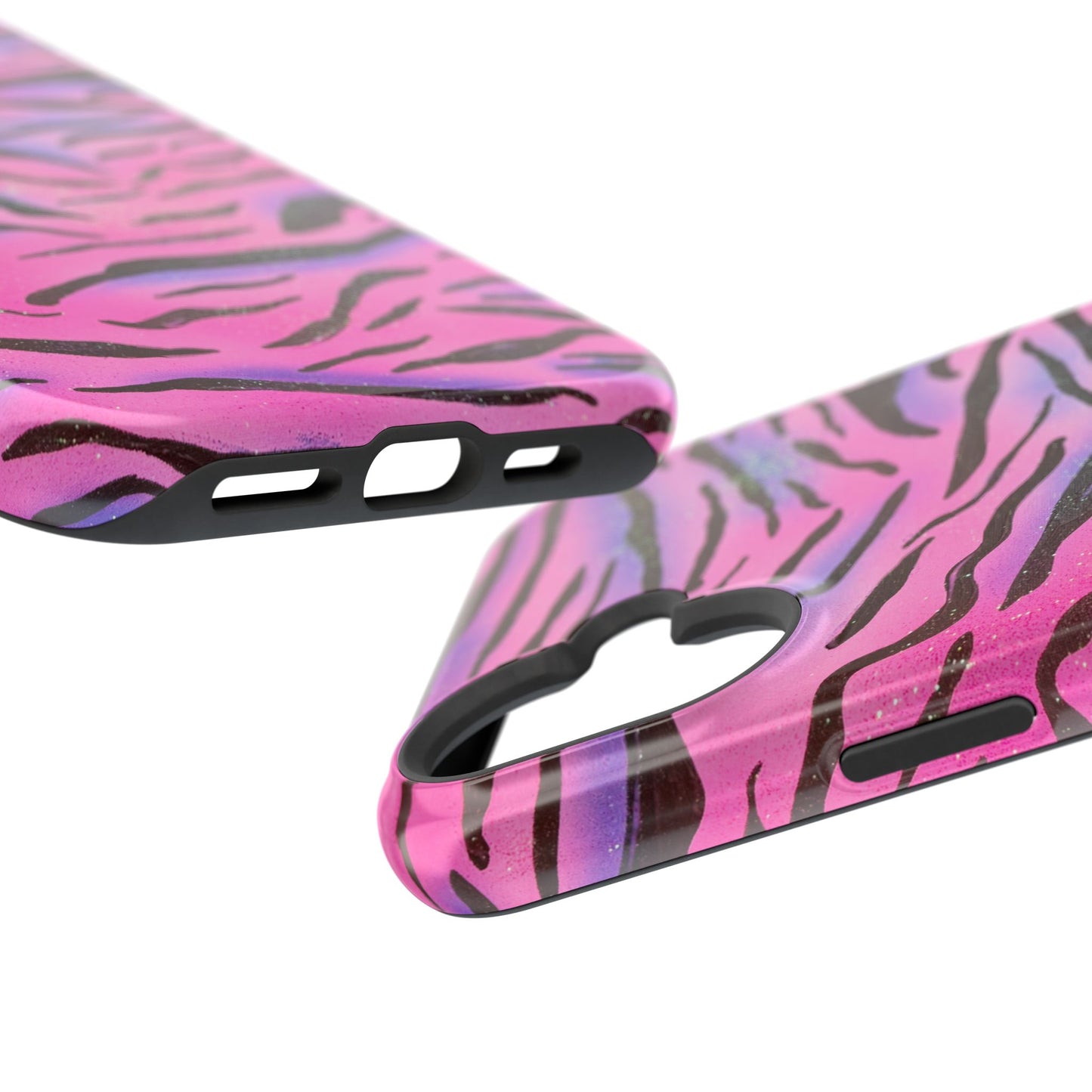 MagSafe "glitter zebra" airbrush iPhone case