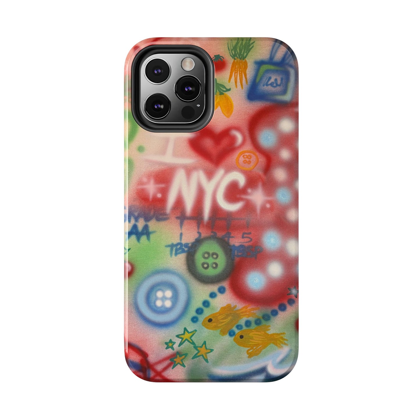 "i <3 NYC" airbrush iPhone case