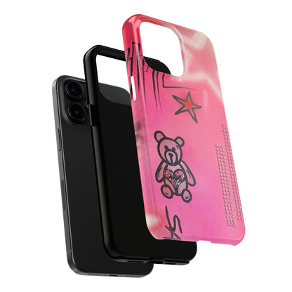 "teddy bear" airbrush iPhone case