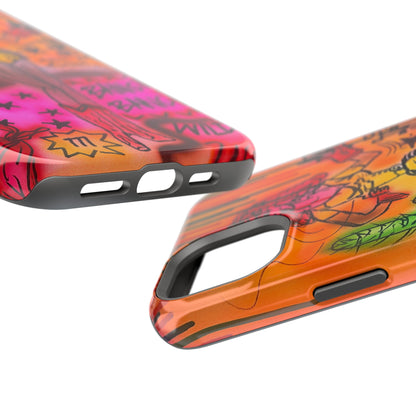 MagSafe "wild, wild west" airbrush iPhone case