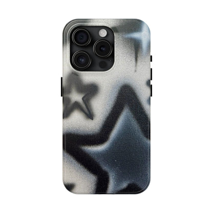 "black & white stars" airbrush iPhone case