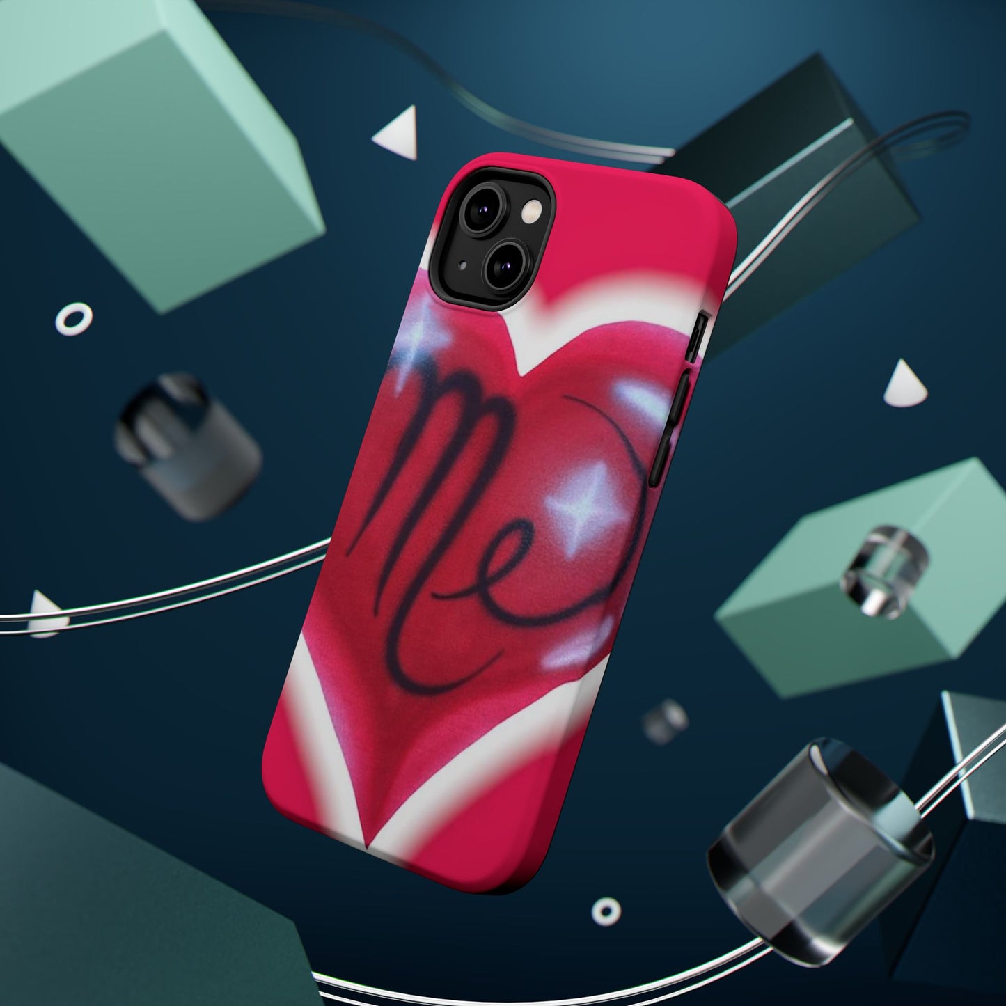 MagSafe "i <3 me" Airbrush iPhone Hülle