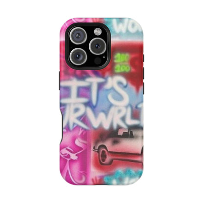 MagSafe „its ur WRLD“ Airbrush iPhone Hülle