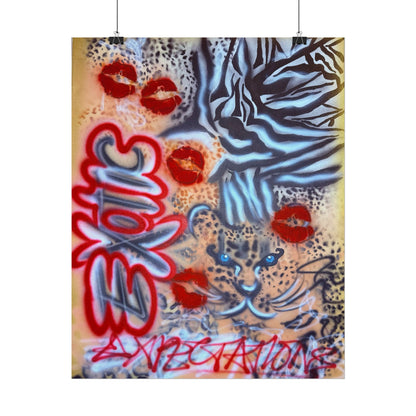 "exotic expectations" airbrush rolled print