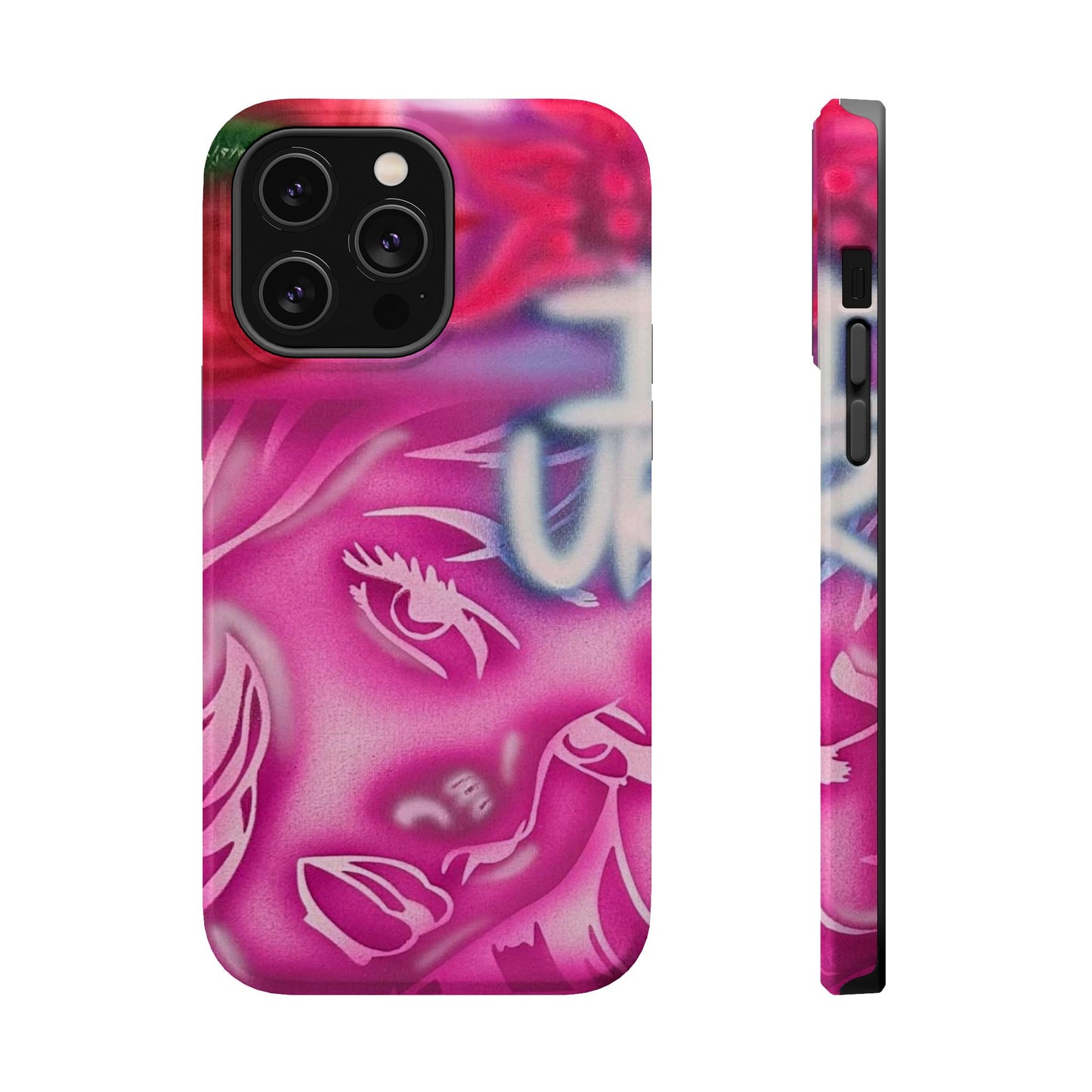 MagSafe „girlz WRLD“ Airbrush iPhone-Hülle
